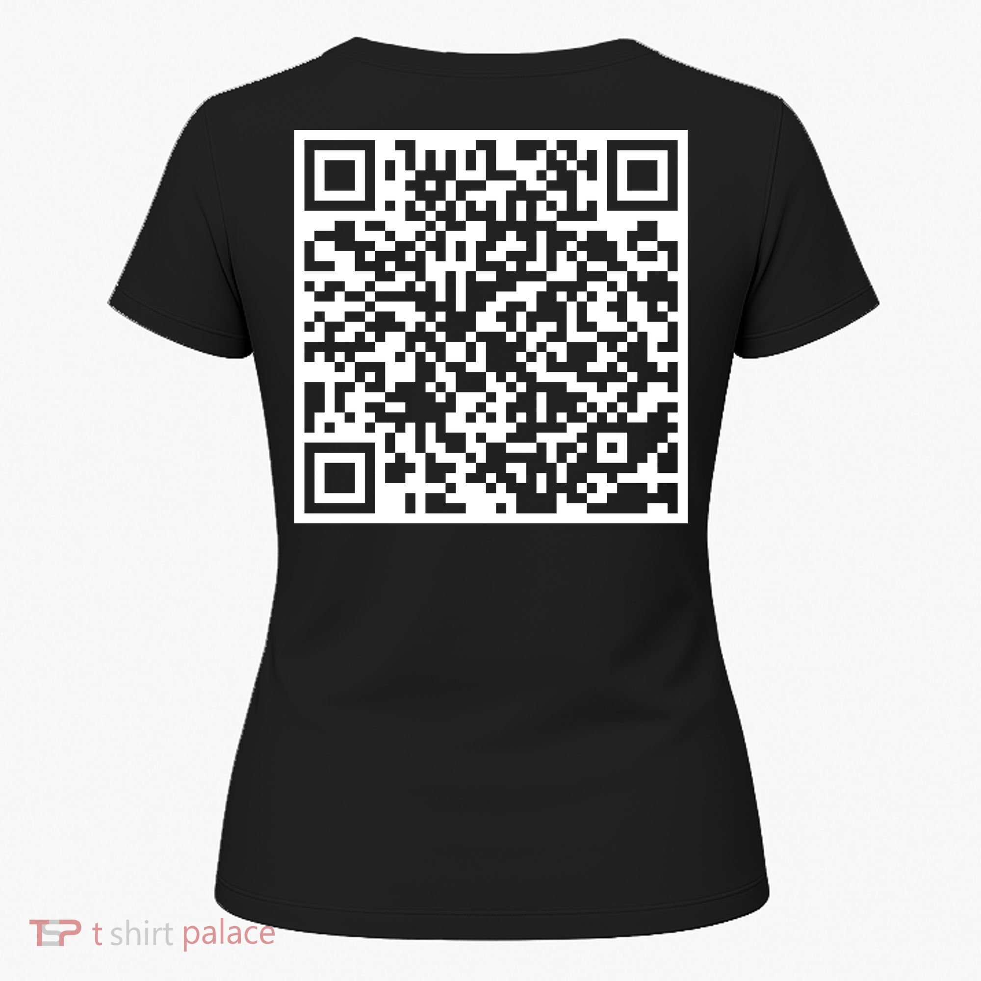 Scan Me QR Code Peace Love F*ck Off Funny Women's T-Shirt