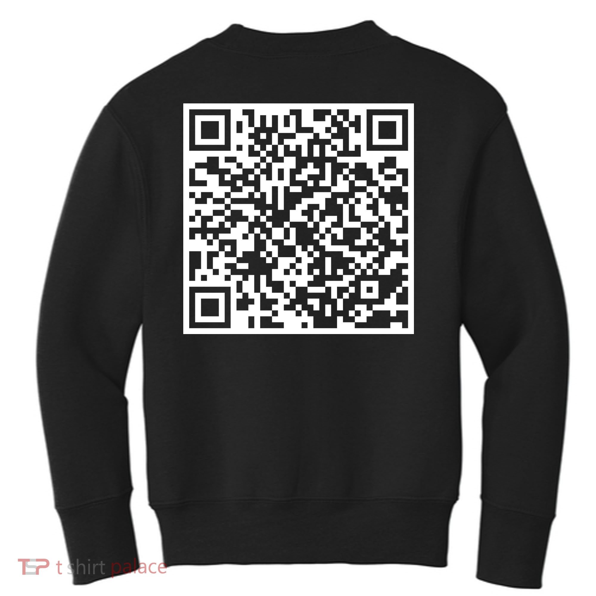 Scan Me QR Code Peace Love F*ck Off Funny Kids Sweatshirt