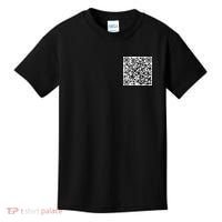 Scan Me QR Code Peace Love F*ck Off Funny Kids T-Shirt thumb 0