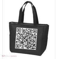Scan Me QR Code Peace Love F*ck Off Funny Tote Bag thumb 4