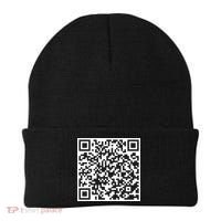 Scan Me QR Code F*ck Off Beanie thumb 1