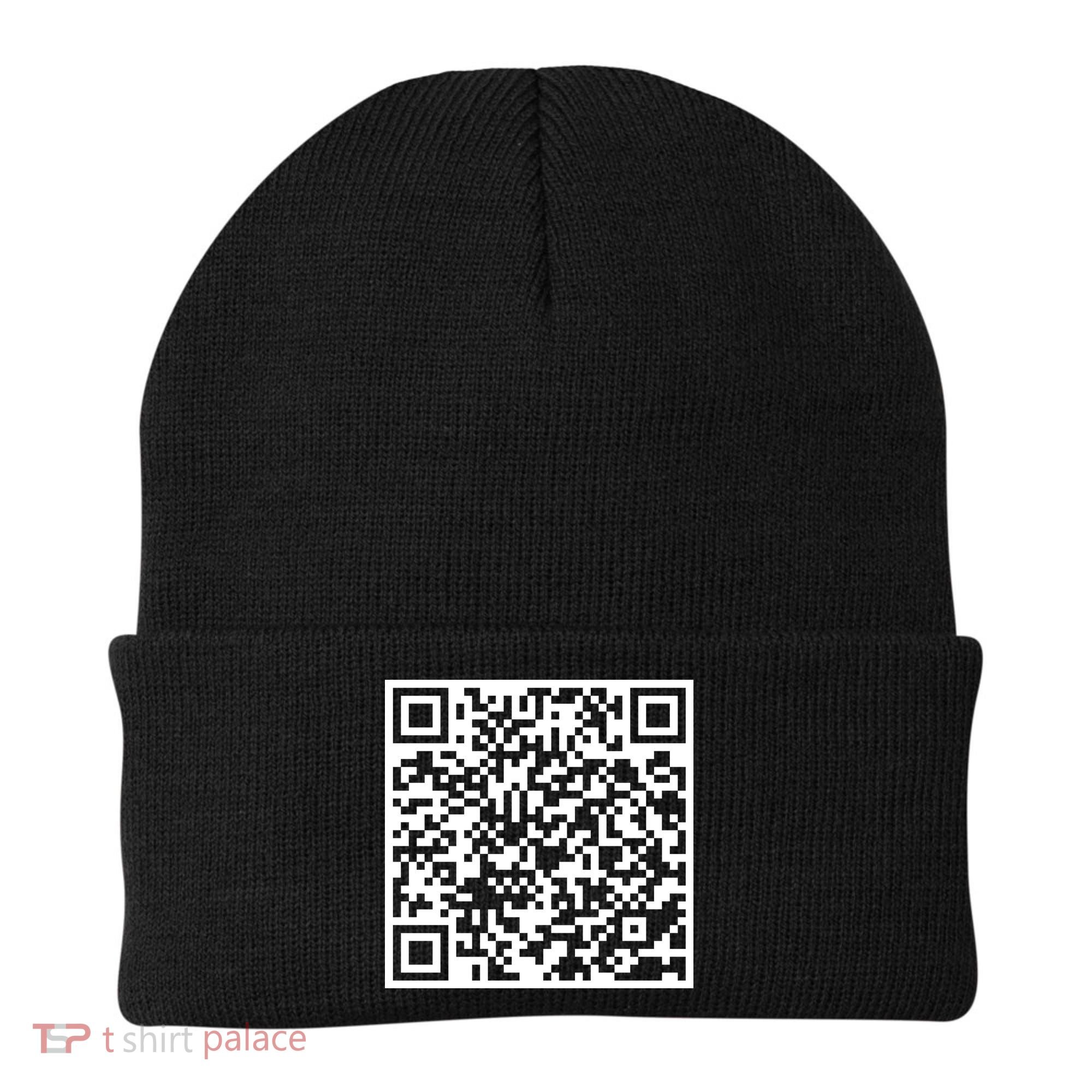 Scan Me QR Code F*ck Off Beanie