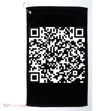 Scan Me QR Code F*ck Off Golf Towel