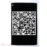 Scan Me QR Code F*ck Off Golf Towel thumb 0