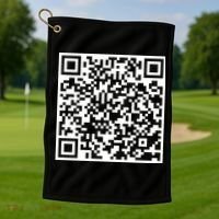 Scan Me QR Code F*ck Off Golf Towel thumb 3