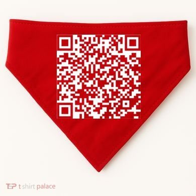 Scan Me QR Code F*ck Off USA-Made Doggie Bandana