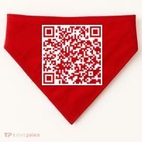 Scan Me QR Code F*ck Off USA-Made Doggie Bandana thumb 0