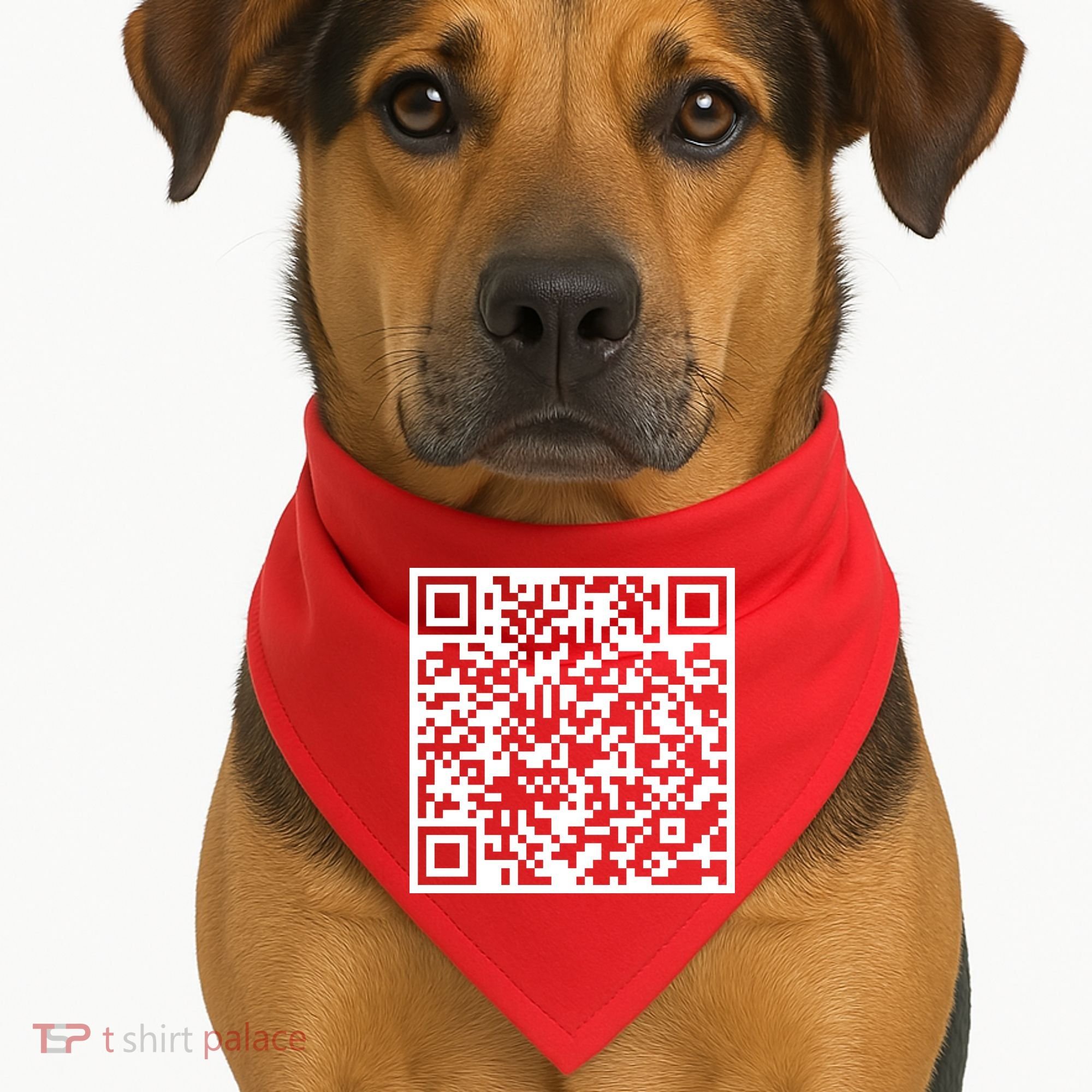 Scan Me QR Code F*ck Off USA-Made Doggie Bandana