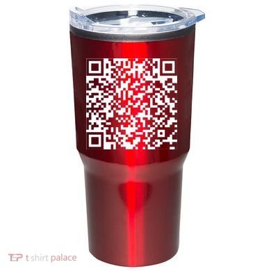 Scan Me QR Code F*ck Off Tumbler back