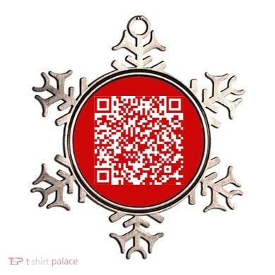 Scan Me QR Code F*ck Off Ornament