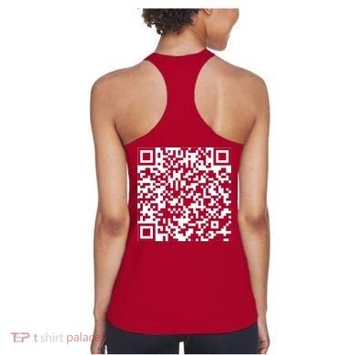 Scan Me QR Code F*ck Off Women's Tank Top back