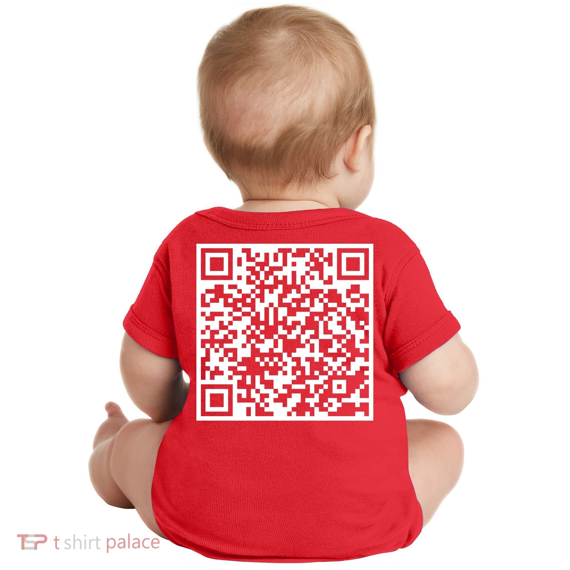 Scan Me QR Code F*ck Off Baby Bodysuit