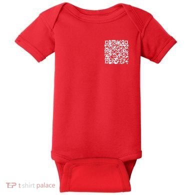 Scan Me QR Code F*ck Off Baby Bodysuit