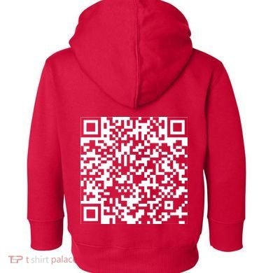 Scan Me QR Code F*ck Off Toddler Hoodie back