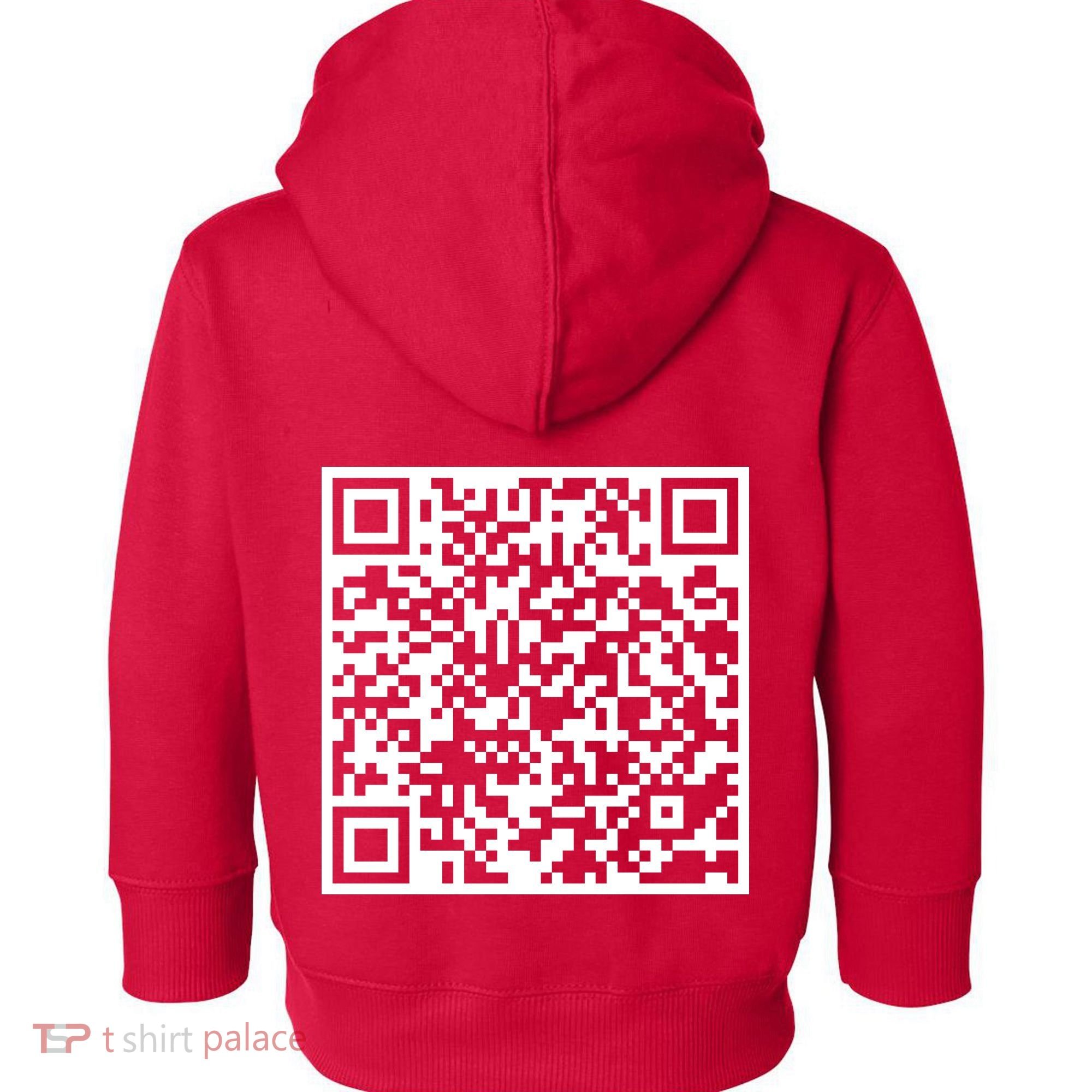 Scan Me QR Code F*ck Off Toddler Hoodie