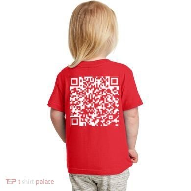 Scan Me QR Code F*ck Off Toddler T-Shirt back