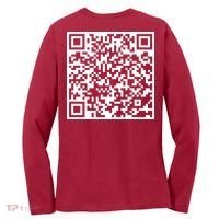 Scan Me QR Code F*ck Off Women's Long Sleeve Shirt thumb 1