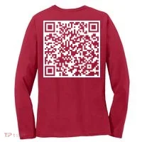 Scan Me QR Code F*ck Off Women's Long Sleeve Shirt thumb 1