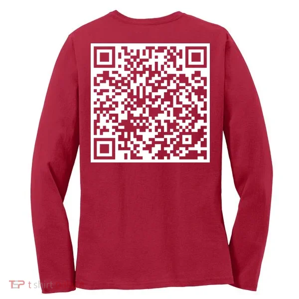 Scan Me QR Code F*ck Off Women's Long Sleeve Shirt