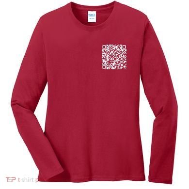 Scan Me QR Code F*ck Off Women's Long Sleeve Shirt