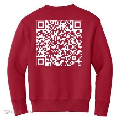 Scan Me QR Code F*ck Off Kids Sweatshirt back