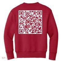 Scan Me QR Code F*ck Off Kids Sweatshirt thumb 1