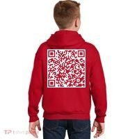 Scan Me QR Code F*ck Off Kids Hoodie thumb 1