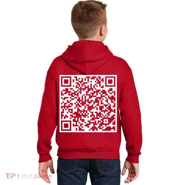 Scan Me QR Code F*ck Off Kids Hoodie