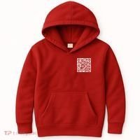 Scan Me QR Code F*ck Off Kids Hoodie thumb 0