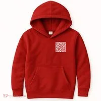 Scan Me QR Code F*ck Off Kids Hoodie thumb 0