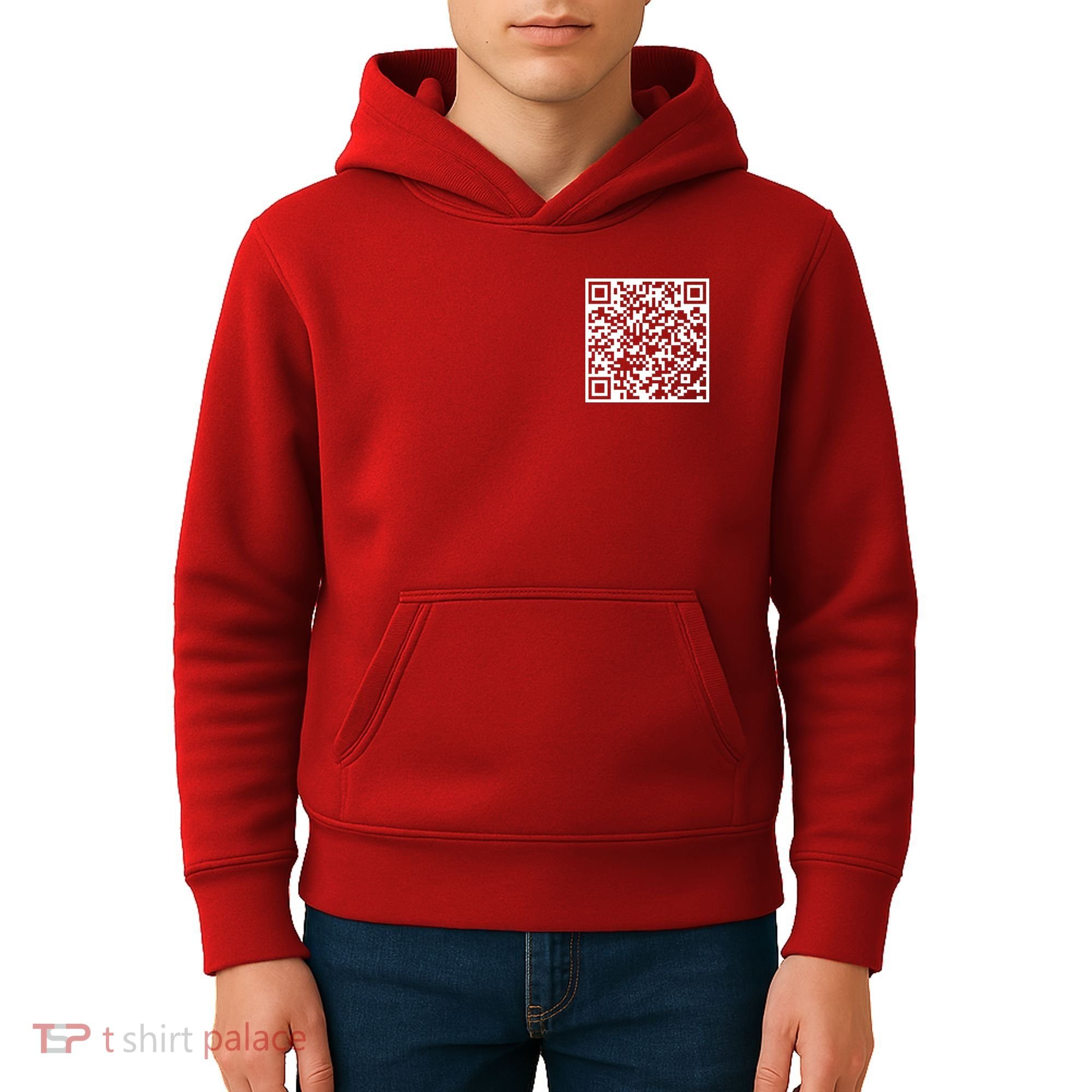 Scan Me QR Code F*ck Off Kids Hoodie
