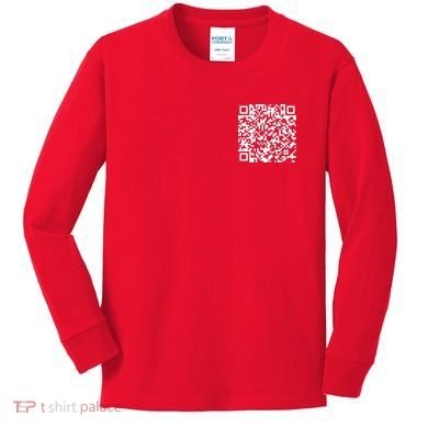 Scan Me QR Code F*ck Off Kids Long Sleeve Shirt
