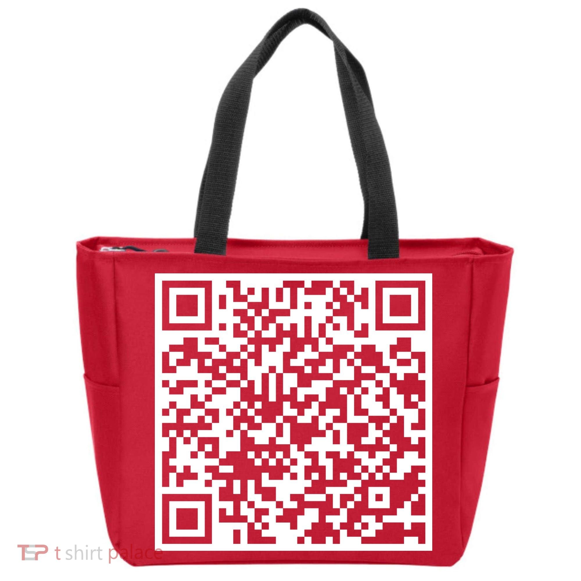 Scan Me QR Code F*ck Off Tote Bag