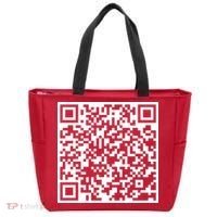 Scan Me QR Code F*ck Off Tote Bag thumb 0