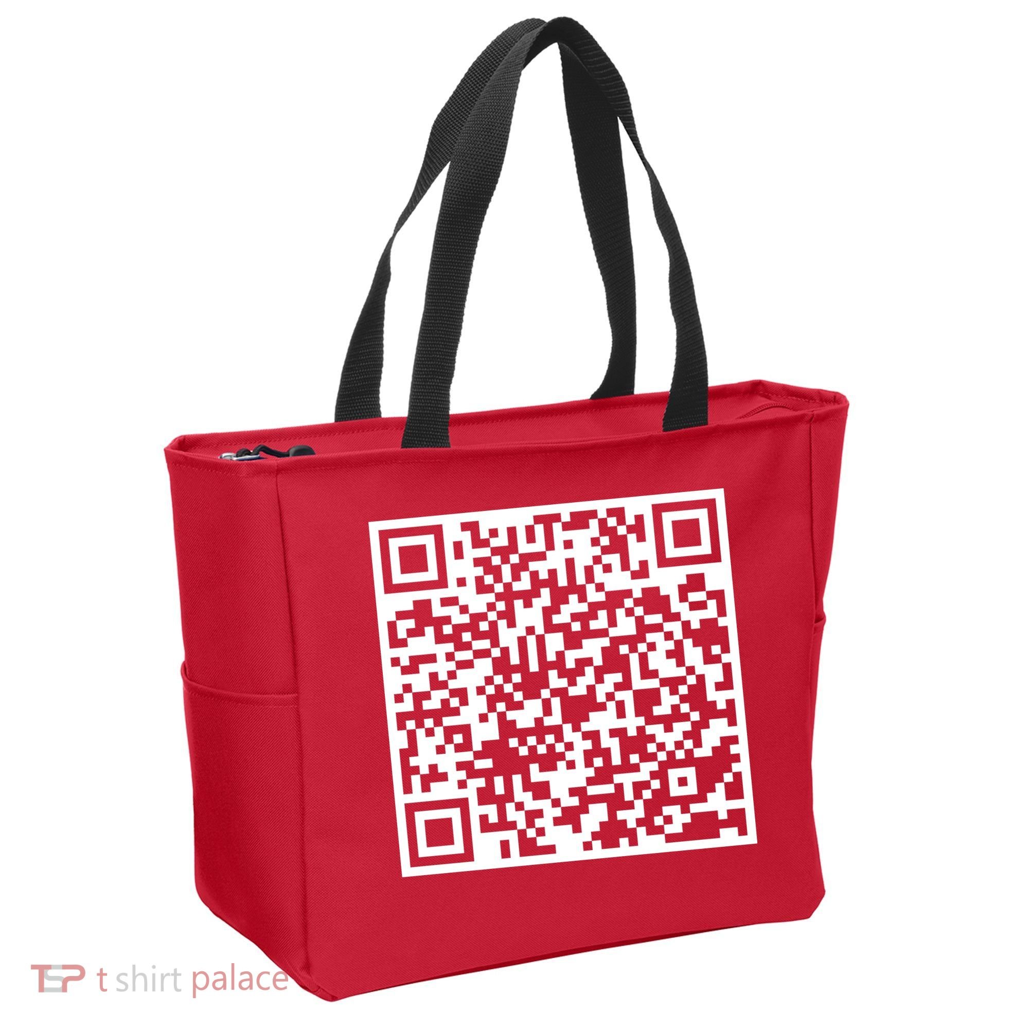 Scan Me QR Code F*ck Off Tote Bag