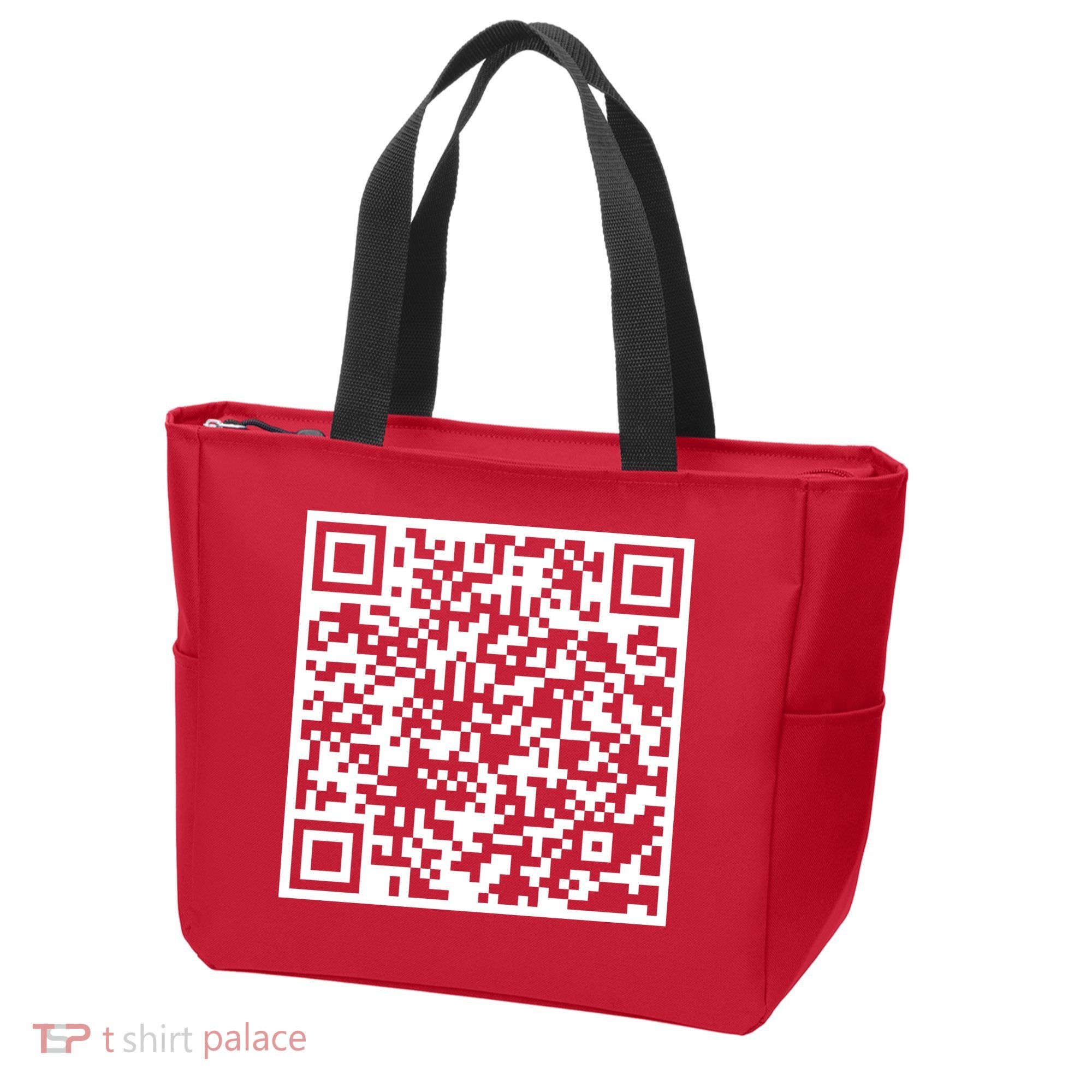 Scan Me QR Code F*ck Off Tote Bag