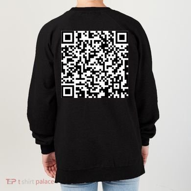 Scan Me QR Code Show Your Tits Women's Sweatshirt back