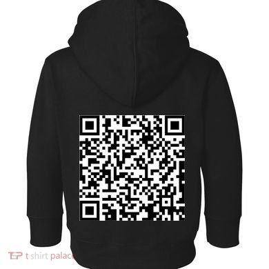 Scan Me QR Code Show Your Tits Toddler Hoodie back