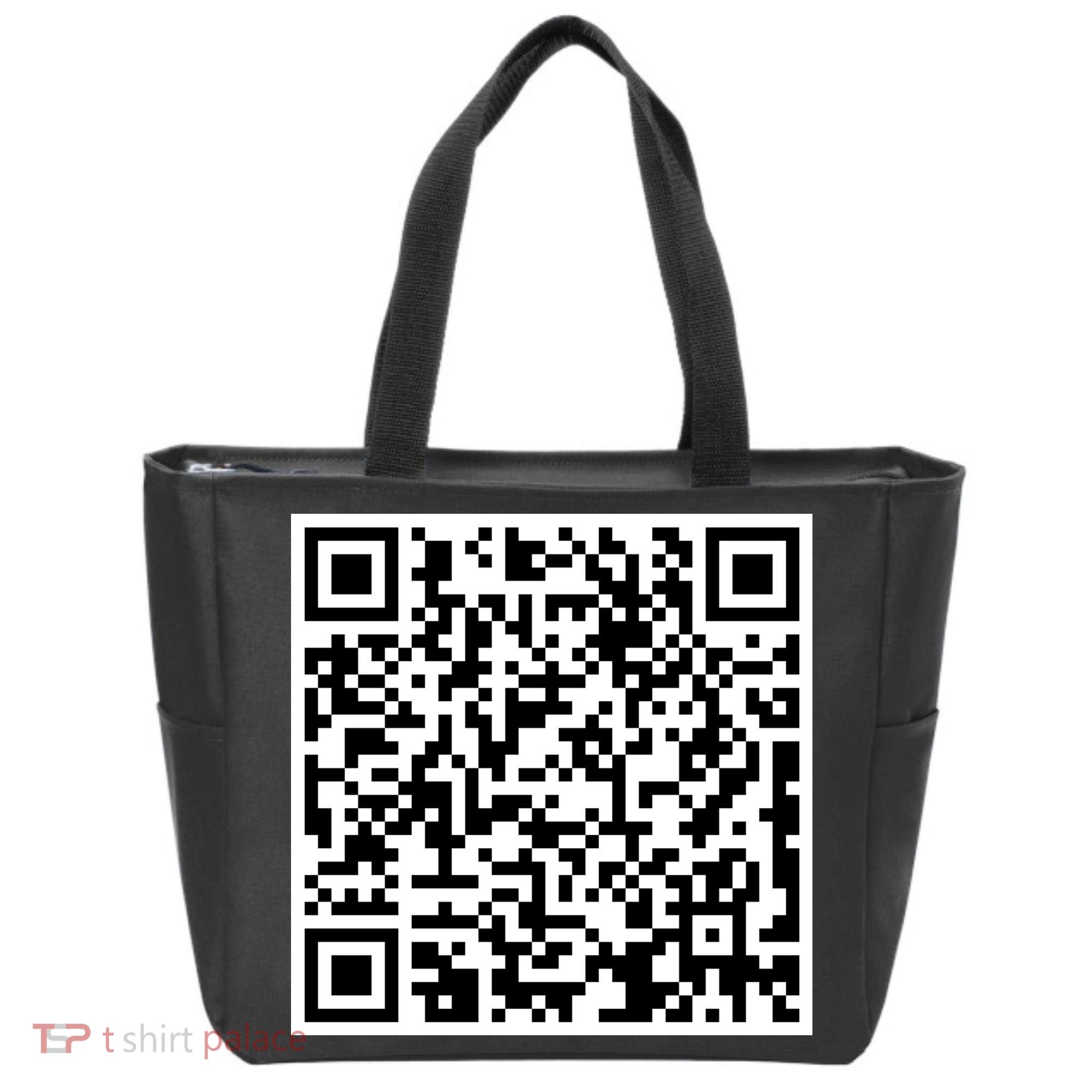 Scan Me QR Code Show Your Tits Tote Bag