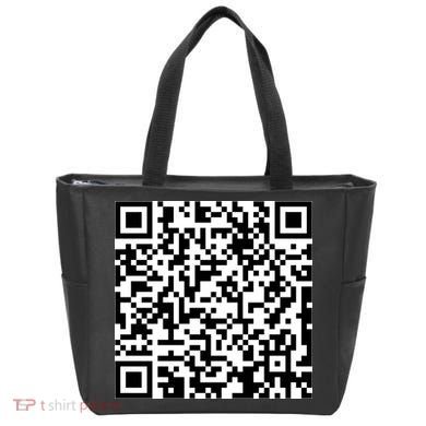 Scan Me QR Code Show Your Tits Tote Bag