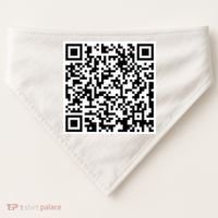 Scan Me QR Code Show Your Tits USA-Made Doggie Bandana thumb 0