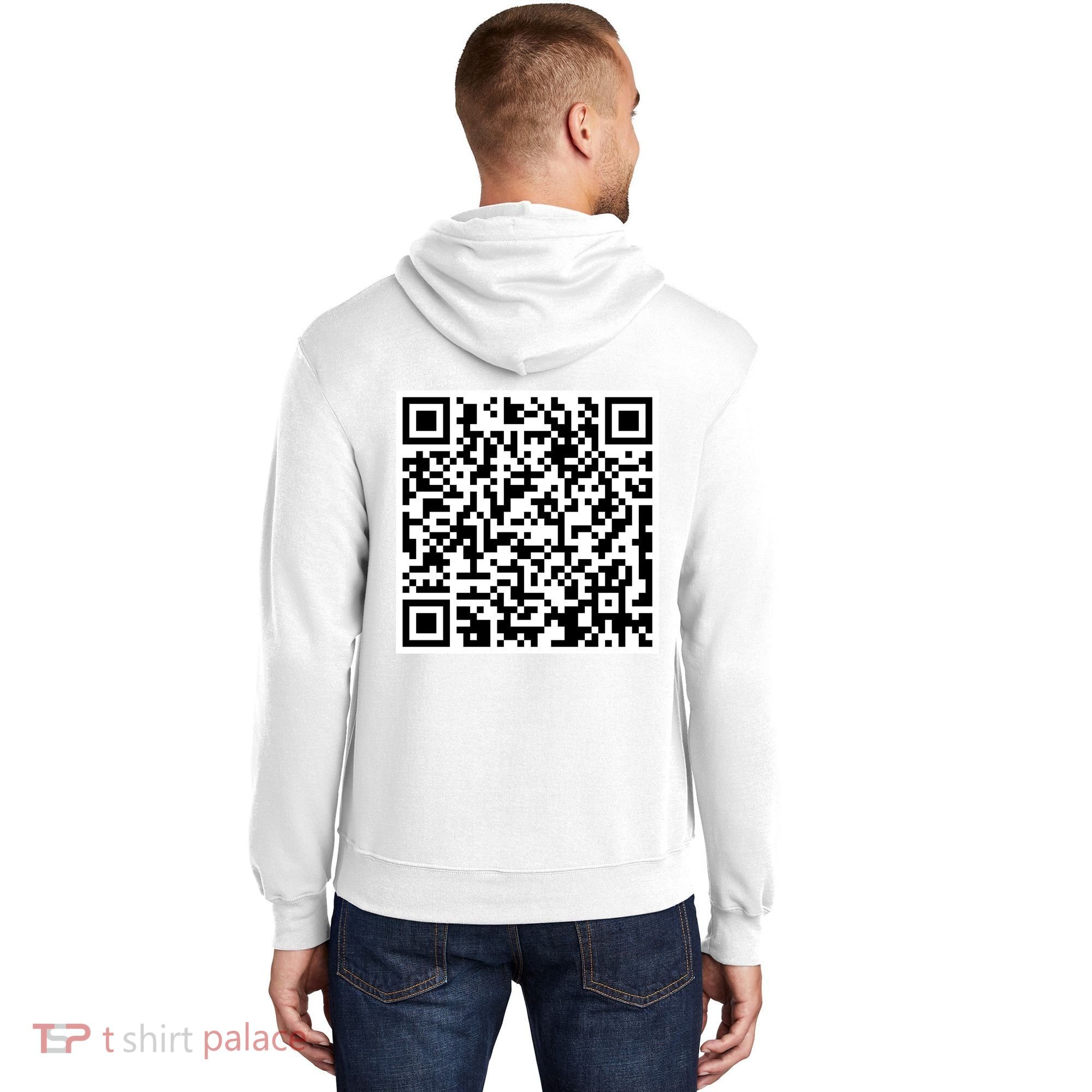 Scan Me QR Code Show Your Tits Hoodie