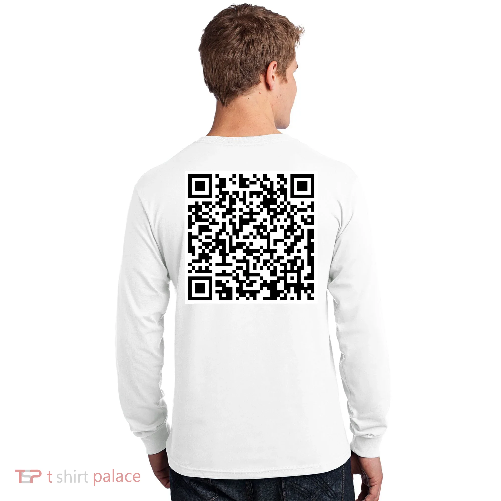 Scan Me QR Code Show Your Tits Long Sleeve Shirt