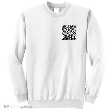 Scan Me QR Code Show Your Tits Sweatshirt
