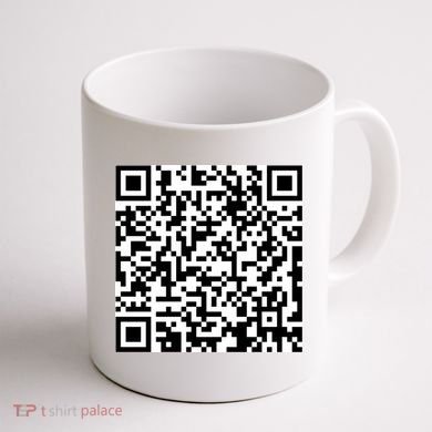 Scan Me QR Code Show Your Tits Coffee Mug back