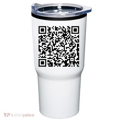 Scan Me QR Code Show Your Tits Tumbler back