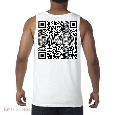 Scan Me QR Code Show Your Tits Tank Top back