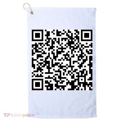 Scan Me QR Code Show Your Tits Golf Towel