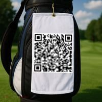 Scan Me QR Code Show Your Tits Golf Towel thumb 4