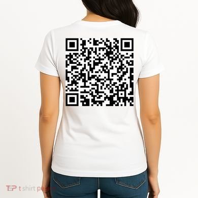 Scan Me QR Code Show Your Tits Women's T-Shirt back